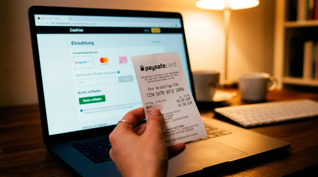 Paysafecard Casino Einzahlung — PIN-Code-Eingabe und Schritt-für-Schritt-Ablauf